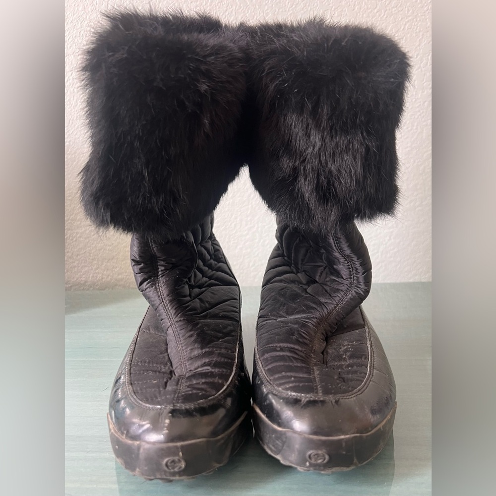 Gucci Hysteria Rabbit Fur Snow Boots - Picture 6 of 12